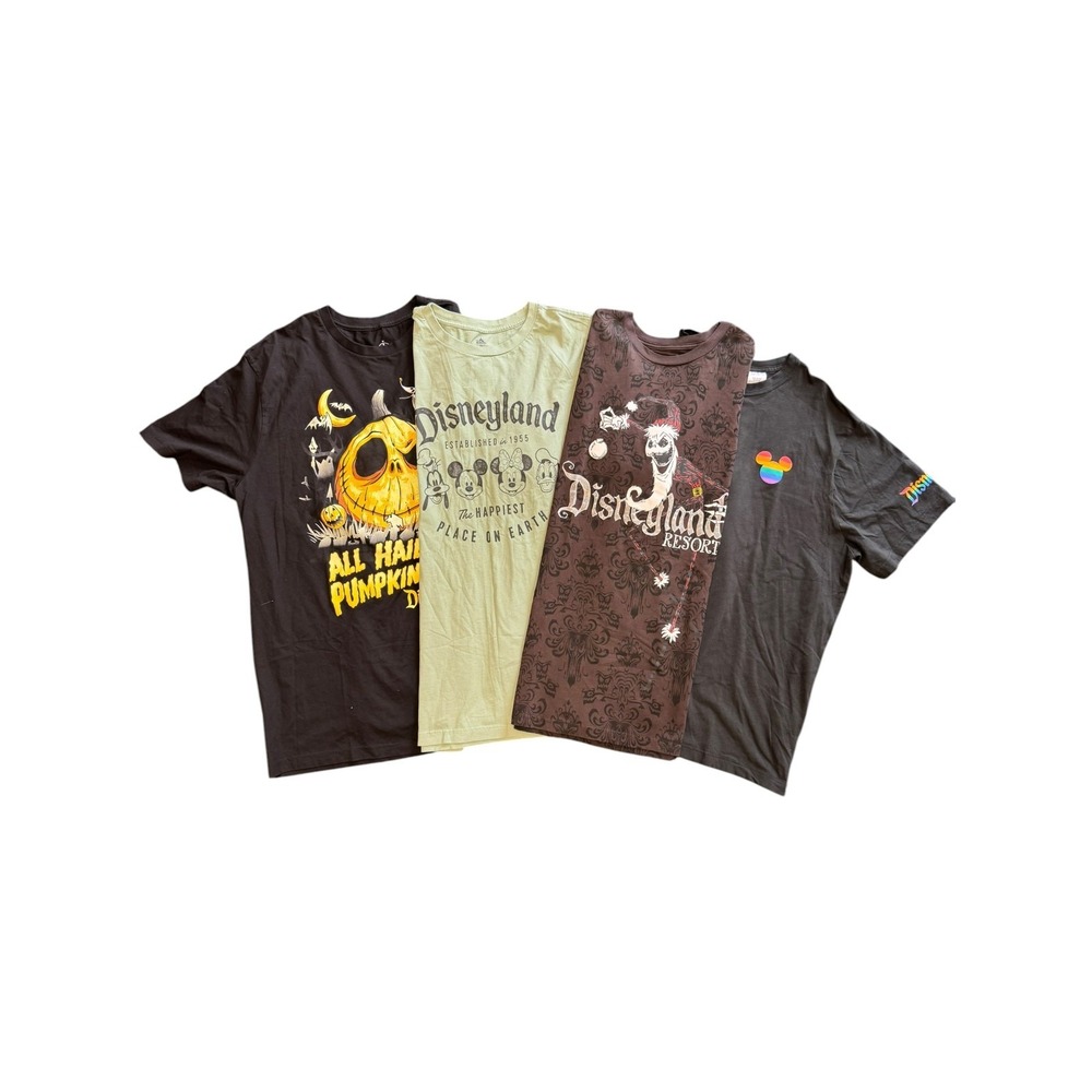 Disney T-Shirt Bundle Unisex 2XL Multi Good Halloween Pumpkin King Mickey Pride